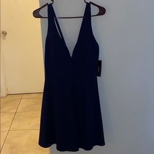 Lulu’s navy blue party dress.